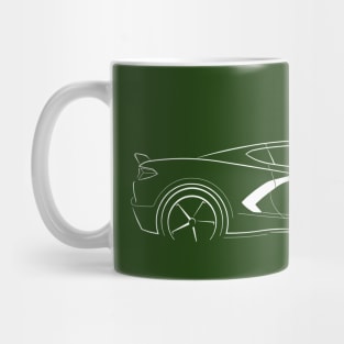 2020 Chevy Corvette Stingray C8 - profile stencil, white Mug